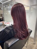 グロウオモロマチ(GLOW OMOROMACHI)&nbsp;GLOW#艶髪#ピンクカラー#ブリーチカラー#ロング#レイヤーカット