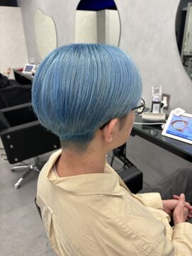 プライズ 成増店(prize) ペールブルー水色カラーアイスブルーメンズハイトーン