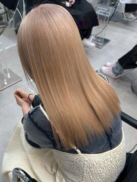 キャラメルベージュ/レイヤーカット/ウルフヘア/髪質改善