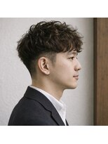スープレックス ヘアーデザイン(SOUPREX HAIR DESIGN)&nbsp;ツーブロックくせ毛風パーマビジネスショート　20代 30代 40代