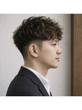 スープレックス ヘアーデザイン(SOUPREX HAIR DESIGN) ツーブロックくせ毛風パーマビジネスショート　20代 30代 40代