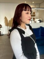 O&nbsp;大人かわいいシースルーバングくせ毛風パーマロングレイヤー