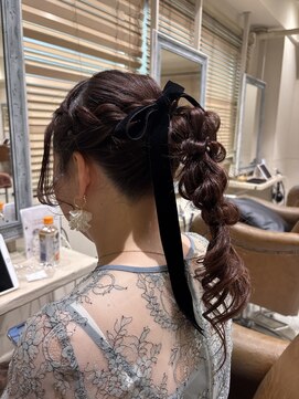 フレーム へアアンドトリートメント 天王寺北口店(FRAME) ポニーテールアレンジ
