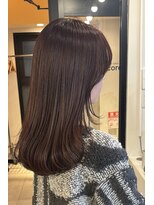 アコロン(acoron)&nbsp;大人かわいいミディアムレイヤー/顔周りレイヤー/ココアブラウン