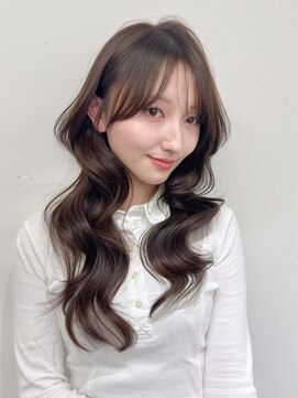 ハピネス 梅田茶屋町店(HAPPINESS) 韓国ヘア/レイヤー/顔周りカット/ブリーチなしオリーブベージュ