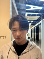 バレットプラス 銀座(VALETTE+)&nbsp;銀座メンズカットニュアンスパーマセンターパート外国人風