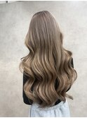 バレイヤージュ、ハイライト、レイヤーロング、キッズカット