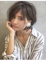サンドパールス 仙台店(sand PALCE)&nbsp;髪質改善/大人ガーリー/似合わせカット/ショートボブ前髪/仙台