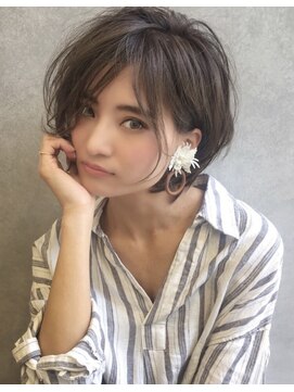 サンドパールス 仙台店(sand PALCE) 髪質改善/大人ガーリー/似合わせカット/ショートボブ前髪/仙台