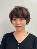◎簡単スタイリングふんわりパーマショート