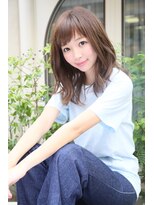 ロエナ(ROENA) 20代30代40代50代小顔カット黒髪ワンレンボブルフネビージュ前髪