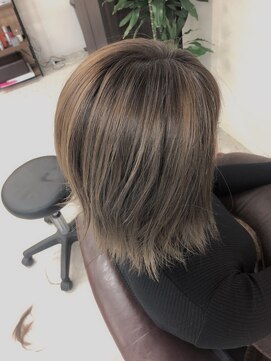 美容室ふうたん ナチュラルバレイヤージュカラー