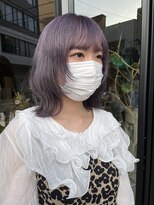 ヘアー アイス ルーチェ(HAIR ICI LUCE)&nbsp;ウルフカット ラベンダー パープルカラー 担当山中