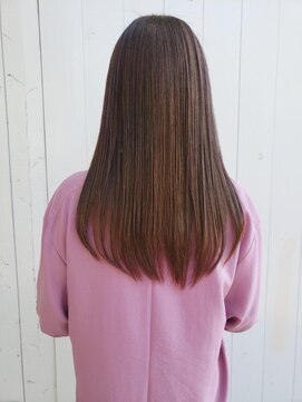 トップヘアー ガーデンヴィラ 安城(Garden Villa) 柔かさが自慢の縮毛矯正ロング/ニュアンスカラー