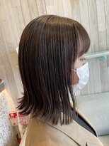 ラグーン(LAGOON)&nbsp;美髪/うるツヤ/こなれヘア/シアーグレージュ/外ハネボブ