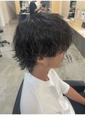 メンズウルフ波巻きスパイラルパーマ