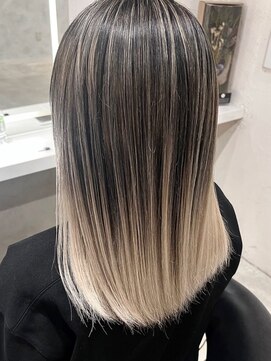 ワク 藤沢店(waku) バレイヤージュ/ホワイトベージュ