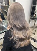 シルバーブロンド×ホワイトブリーチ