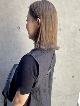 エッセンス(THE ESSENCE) high light 切りっぱなしボブエアリーロング美髪ピンクブラウン