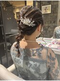 編みおろしアレンジ/吉祥寺/結婚式