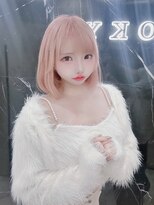 ラピス 渋谷本店(Lapis) ホワイトピンクボブ/エクステ/ブリーチ/トリートメント