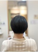 前下がりショートボブ艶ナチュラルボブ【新百合ヶ丘ヘッドスパ】