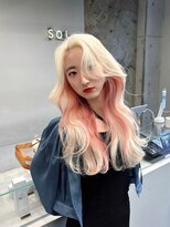 ソル ジングウマエ(SOL JINGUMAE) 《ホワイトブロンド×インナーピンク》