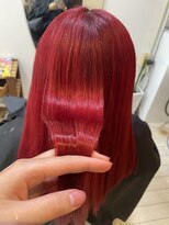 アトリエフリーナルオ(atelier FRee naruo)&nbsp;☆１ブリーチ☆高発色ワインレッド☆