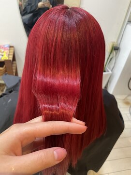 アトリエフリーナルオ(atelier FRee naruo) ☆１ブリーチ☆高発色ワインレッド☆