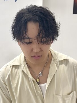 オーシャントーキョー 原宿(OCEAN TOKYO) 波巻きパーマメンズツイストスパイラルパーマセンターパート