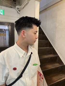 ビーバイエイトジェンツ(Bee by EIGHT GENTS) サーフカール/スパイキーショート/ブルーブラック/心斎橋