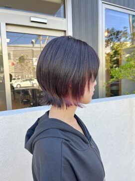 ランプヘアーデザイン(LAMP HAIR DESIGN) 【大森 智博】レイヤーボブ/ボブレイヤー/ワインレッド