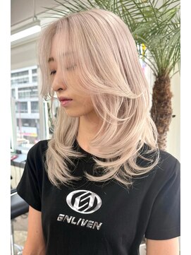 ランズ(LANDS) ホワイトミルクティーカラー【韓国ヘア 大阪 梅田】