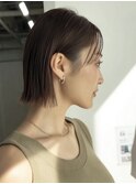 髪質改善　脱白髪染め　ボブ　市川