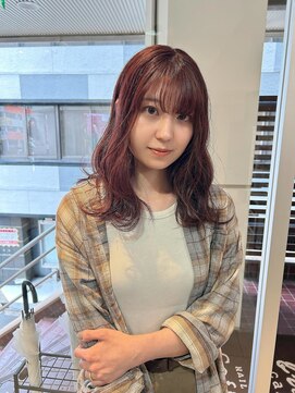 ソワンドゥ ブレス カルム 西中島店(soin de brace calme) ワインレッド×ローライト