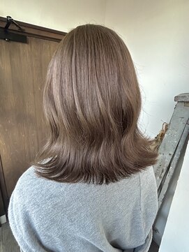 シーン(hair design SCENE) 【ブリーチなし】オリーブベージュ