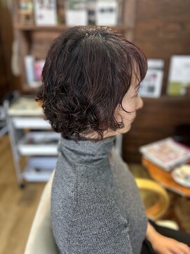 ショートボブパーマ