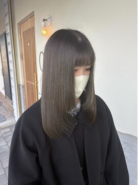 ブリーチなし/カーキーベージュ