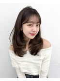 韓国ヘア レイヤー 顔まわり