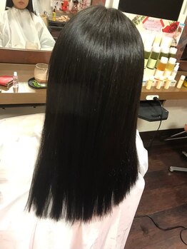 ヘアーサプリ(hair sapli)の写真/憧れのサラ艶髪へ！ネオメテオストレートで叶える、驚きの髪質改善体験☆