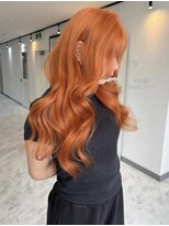 ヴィア 京都烏丸(Via)&nbsp;10代20代/オレンジカラー/ハイトーン/ブリーチi髪質改善
