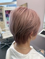 ステレオ 知立店(STEREO)&nbsp;美しさMAX◎ピンクベージュ×ショートウルフ(襟足育成中)