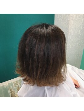 ファンヘアメイク(Fun hair make) 外ハネボブ　バレイヤージュ