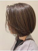 【UNSOMELille】ボブ/オリーブアッシュ