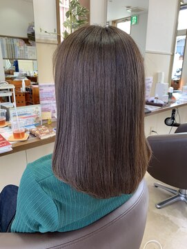 コアフィールフィス(COIFFURE fils) 《見附 今町》ダークマットゴールド 美髪ロング