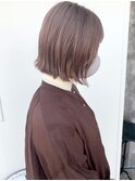 くすみピンクベージュカラー