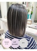 グレージュボブの髪質改善バレイヤージュ☆