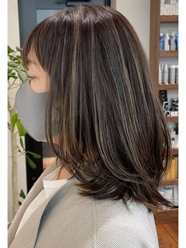 ネックス 表参道本店(nex) nex表参道　白髪ぼかし　ハイライト　アッシュ