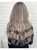 ＃ダブルカラー＃プルエクステ＃アッシュベージュ＃柏