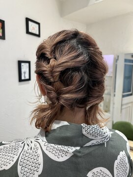 エクリ シセイドウ 麻布十番店(equri×SHISEIDO) 【麻布十番】浴衣ツインアレンジ♪